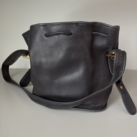 Vintage Coach 9952 Lulu's Legacy Drawstring Crossbody Bucket Bag Black - Picture 6 of 15